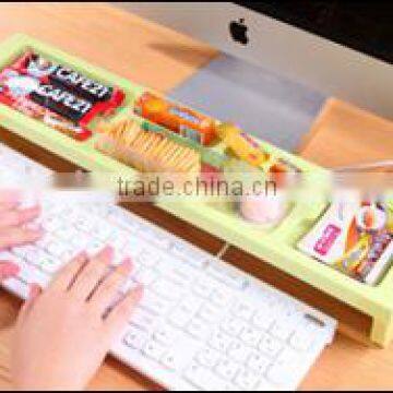Plastic Food Storage Box ABS Storage Rack Computer desk storage rack