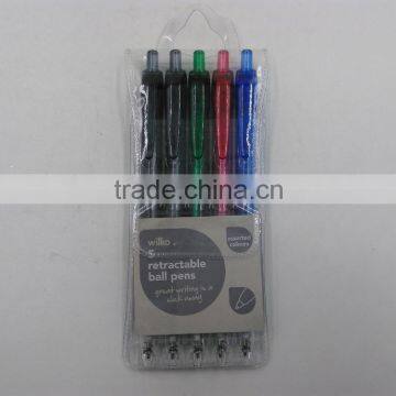 promotional ballpen platic retractable pen