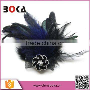 Handmade party rhinestone flower black 2015 fashion brooch bouquet jewelry