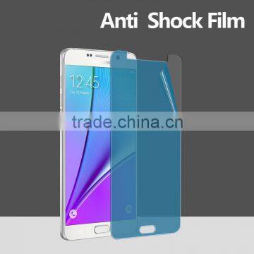 Alibaba china blue TPU material screen guard perfect fit for samsung note5 anti-broken screen guard