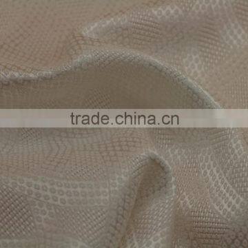 2017 Spring Wholesale Women Shirt Poly Spandex Weft Stretch Shinny Jacquard Fabric photo-3