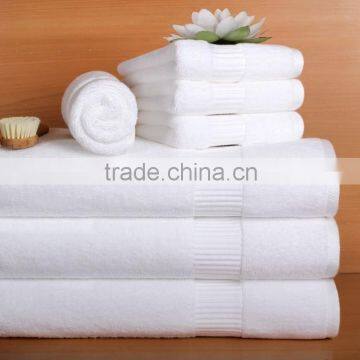 Pure White Hotel Towel, 100% Cotton Terry Bath Hotel Towel