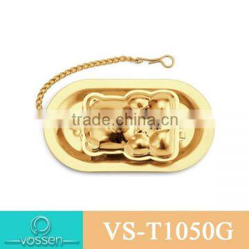 Gold Plating Bear Shaped Tea Infuser photo-1