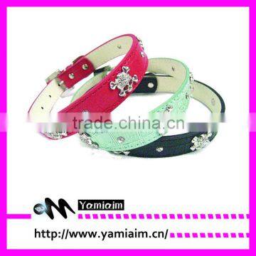 Rhinestone pet collar,Pet dimond collar,dog collars PU