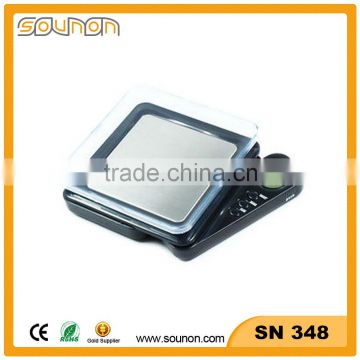 Sounon High Accuracy Weighing Scale, 100g 0.01g Stainless Platform Scale, Small Scale Industries