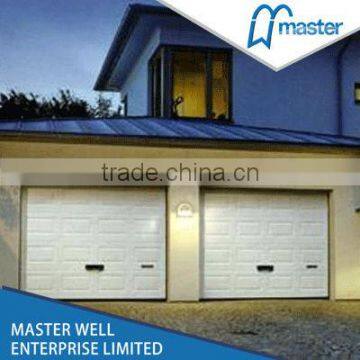 Side hinged garage door with various color