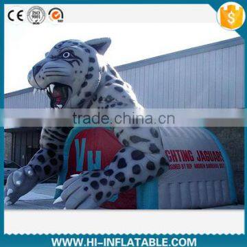 outdoor event sport advertising inflatable leopard tunnel for fooball,baseball/inflatable mascot tunnel