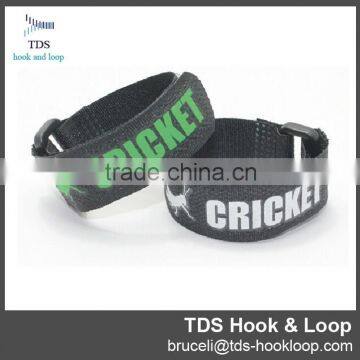 plastic buckle custom logo hook and loop strap