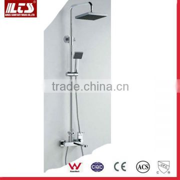 Single Handle Brass Shower Set with Brass Sliding Rall