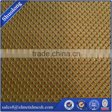 Coil drapery chainlink metal mesh curtain gold color screen                        
                                                                                Supplier's Choice