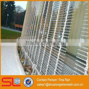 Stainless steel woven metal fabric partitions