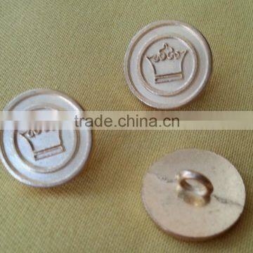 Crown Logo in Gold NF Color Metal Shank Button -- M1607 photo-4