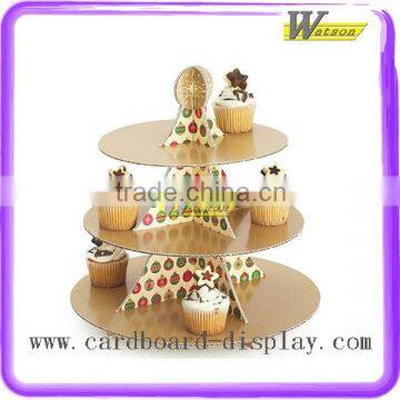 Nice Eco-friendly Cardboard Printed Cupcake Display Stand