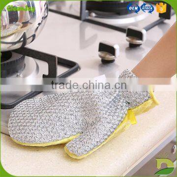 brush cleaning gloves best sale wood fiber dish gloves