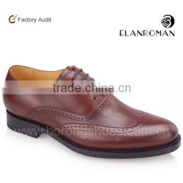 Handmade goodyear welt men leather shoes with OEM