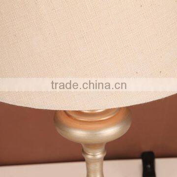Small Iron Reading Lamp With Linen Shade photo-2