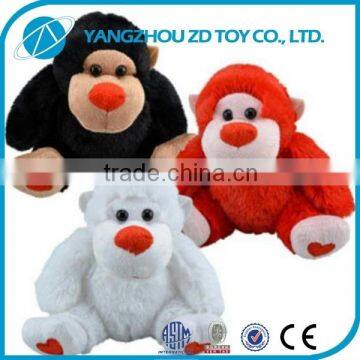 new style soft polyester cute plush stuffed christmas plush toy monkey