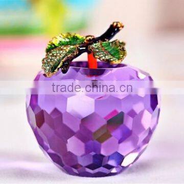 Crystal apple purple ,crystal decorative apples,Crystal decoration red apples