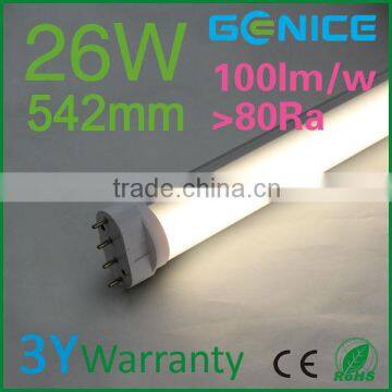 CE 2g11 led tube light 26W Warm white