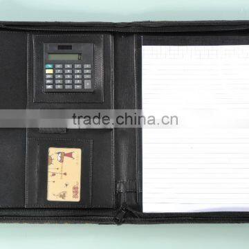 China Supplier Good Quality Custom A4 Leather Folder