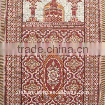 100% Polyester Jacquard Woven Muslim prayer carpet D-003