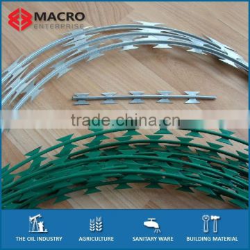 PVC Coated & Galvanized Razor Barbed Wire for Sale