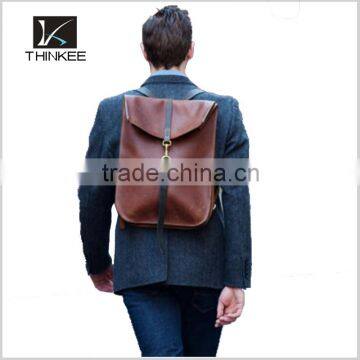 backpack leather brown