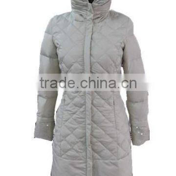 Lady's long down jacket