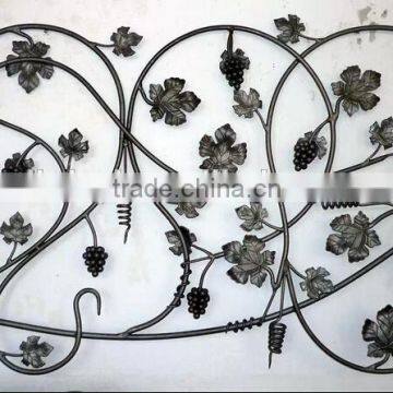 cast steel grape and leaves staircase wrought iron component design                        
                                                Quality Choice