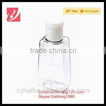 empty plastic pet bottle for travel with bottle cap