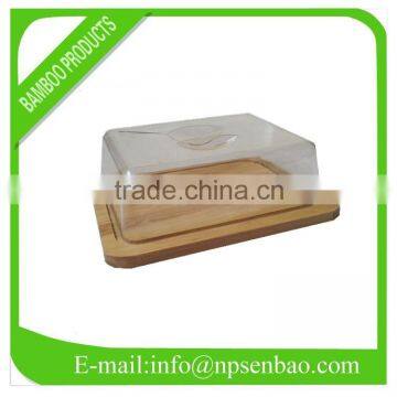 Bread Box Transparent Cover Made of Wood