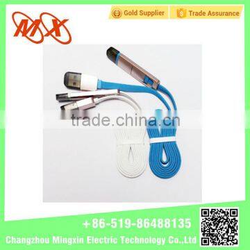 Mobilephone Accessory Perfume Gold Head 2 in 1 USB Fast Charging Data Cable for Android & Iphone 5/6 photo-3