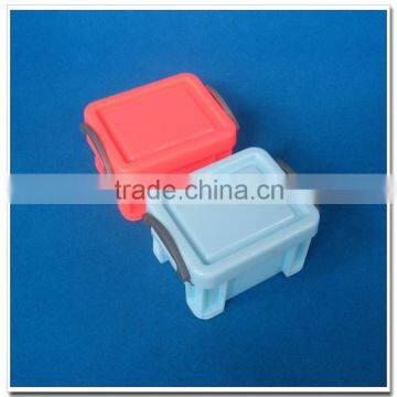 Square plastic storage box with handle