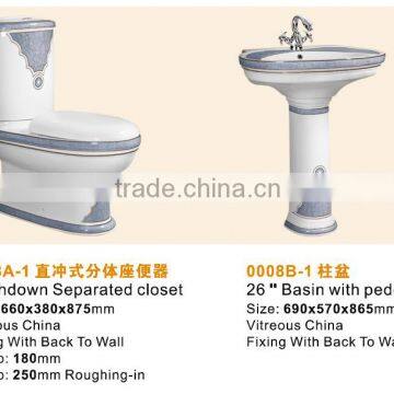 Chaozhou Ceramic Sanitary Ware Bathroom Decorated Toilet Set photo-3
