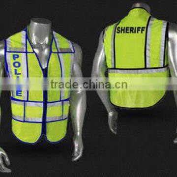 Wholesale 2016 High Qulity Reflective Jacket With Pockets for Firemen or Policemen