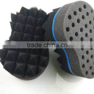 SHARK TEETH BARBER HAIR TWIST SPONGE BRUSH FOR TWISTS DREAD LOCS CURL SHORT HAIR FREE SHIPPING BY EPACKET TO USA