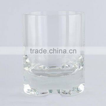 Factory Special cross bottom leadfree customized size popular model shot whisky glass handblown