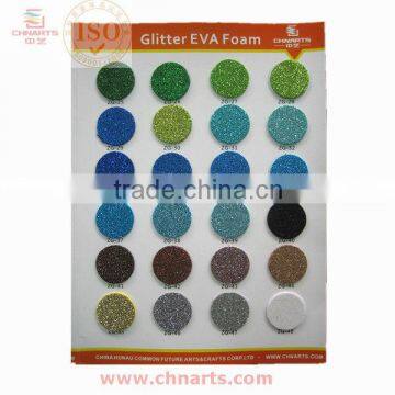 glittery eva foam color card