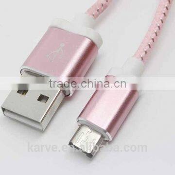New Arrival !. led light cable micro usb. Double color luminous data cable