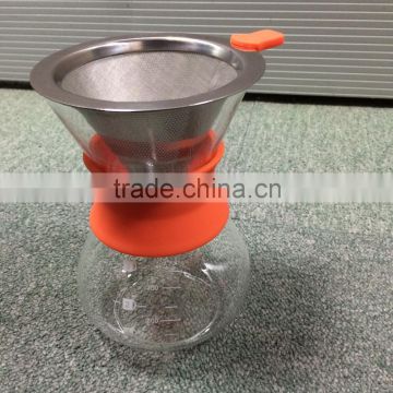 Hot Sales Borosicicate Glass Manual Drip Coffee Maker