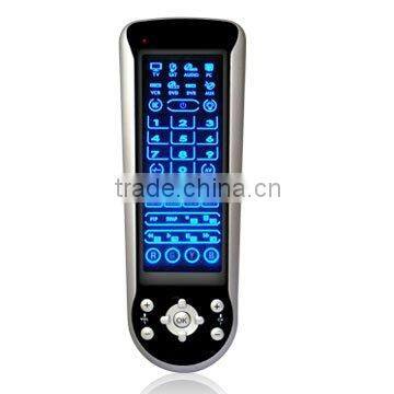 8 in 1 Universal Touch Screen Remote Control with blue backlight and PC function