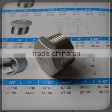 Stainless Steel BSP hex Plug 316