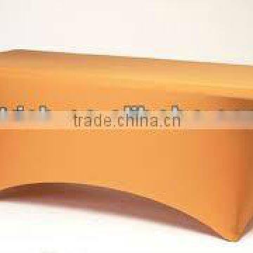 Trade show spandex table cloth, square lycra table cloth for banquet