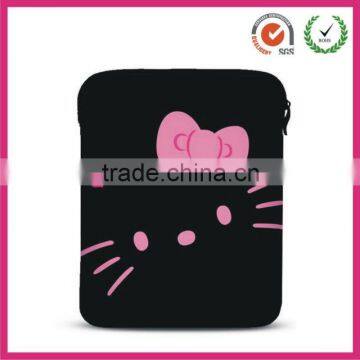 Non-scratch cat printing neoprene 13 inch laptop bags (factory)