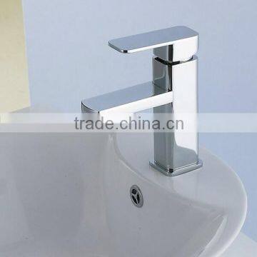 Chrome Finish Single Lever Brass Basin Faucet