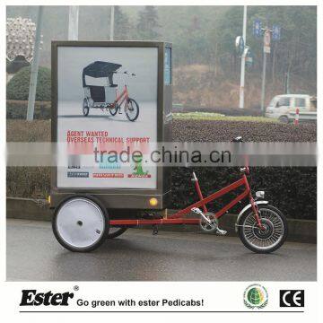 3 side Electric Advertising Trike with LED lights