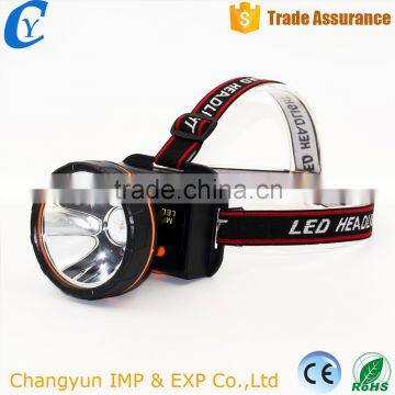 High Quality Rechargeable Lithium Battery Rotating Light XPE Flashlight Strong Light Headlamp