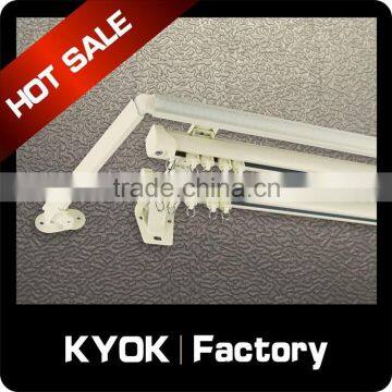 KYOK Curved Curtain Track & Curtain Rod Accessories Factory, White Sliding Curtain Track photo-2