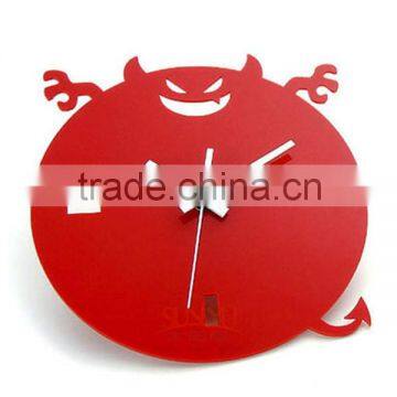 Clear /Color Acrylic Wall Clock With Interesting Shape photo-2