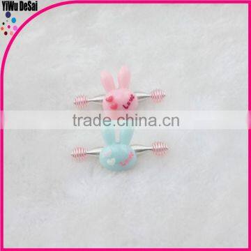 The New Selling Children's Hair Accessories Plastic Rabbit Hair Clip